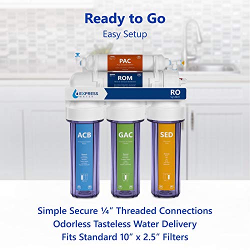 Express Water Clear Double O Ring Standards 10" Filter Housing For Water Filters/Reverse Osmosis Ro Systems #TOP2