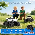 Amphibious Remote Control Car, 1:18 Monster Truck Toys for Boys RC Cars, 2.4 GHz Waterproof RC Trucks, 4WD All Terrain Off-Road Pickup, Kids Christmas Birthday Gifts Present Boys Girls Toys Ages 6+ - Image 3