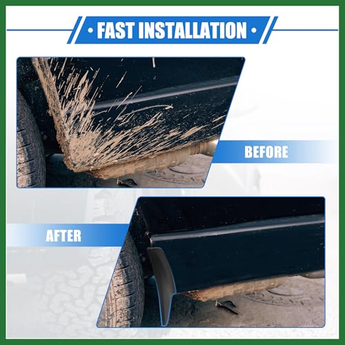 Image of Motoforti Mud Flaps Kit Compatible for Mazda CX-30 2020-2023, Quality Plastic Black Front and Rear Splash Guards Long-Lasting
