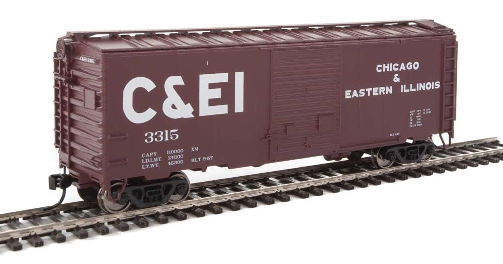 Walthers HO Scale 40' ACF Welded Boxcar/8' Door Chicago & Eastern Illinois #3315