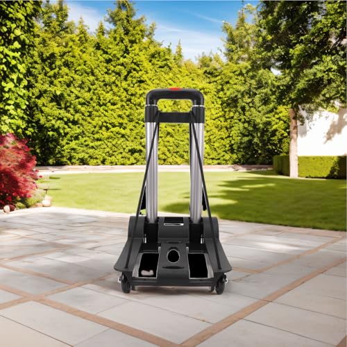 Carretilla plegable ligera aluminio 40kg capacidad miniatura 4