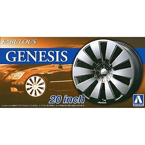 Aoshima 54666 Tuned Parts 75 1/24 pneu jante Fabulous Genesis 20" pour maquette voiture