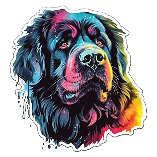 Image of Yoonek Graphics Newfoundland Dog Vinyl Decal Sticker for Car, Laptop, Tumbler, More. #009744-6