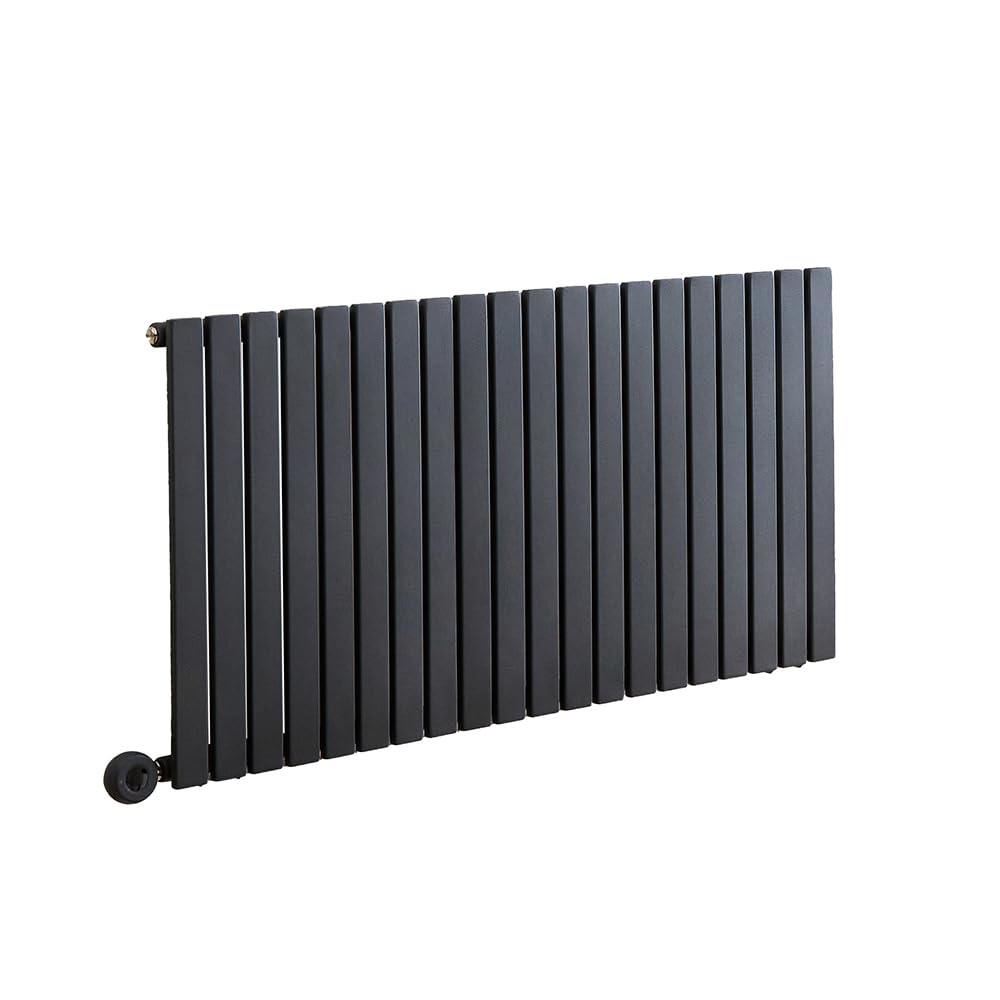 Milano Capri 1200W Anthracite Horizontal Single Flat Panel Electric Radiator UK Plug WiFi - 635mm x 1180mm