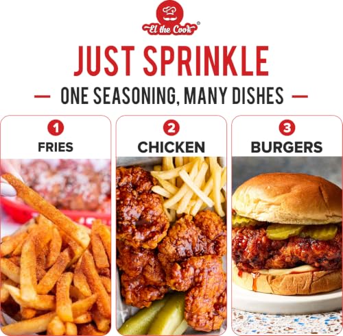 Image of EL The Cook Hot Nashville Spice Mix & Seasoning 500g | Make instant Nashville Hot sauce | For Fries, Pasta, Burgers, fried Chicken | Veg, FSSAI