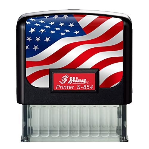 Colorado Notary Stamp | Shiny S-854 Self Inking Stamp (Flag Faceplate)