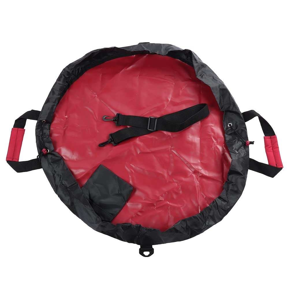 Owekfifv Tapis à Langer Surf – Sac étanche 70 Cm – Tissu Oxford + PVC – Bandoulière – Cordon – Poche Fermeture éclair