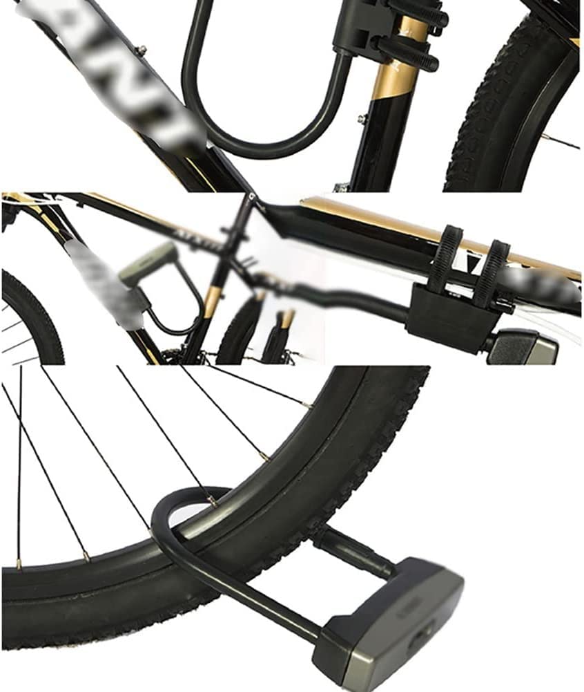 Lucchetti Lucchetto a U per Bicicletta Lucchetto per Ruota Bici da Corsa MTB Lucchetto per Sicurezza Forte Lucchetto per Motocicletta e Scooter Lucchetto per Ciclismo Accessori per biciclett