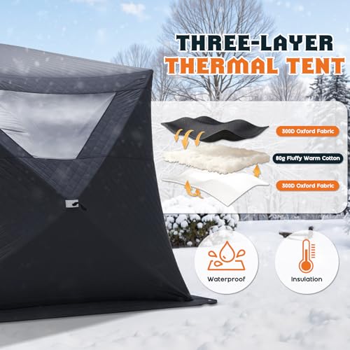 Albott Outdoor Sauna Tent with Wood Stove