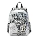 Isaoa Rucksack für Kleinkinder, mit Zügeln, für Jungen und Mädchen, Wasserfarben, Schneeleopard, Kinderrucksack, Tagespflegetasche, Vorschule, Kinderzimmer, Reisetasche mit Brustclip