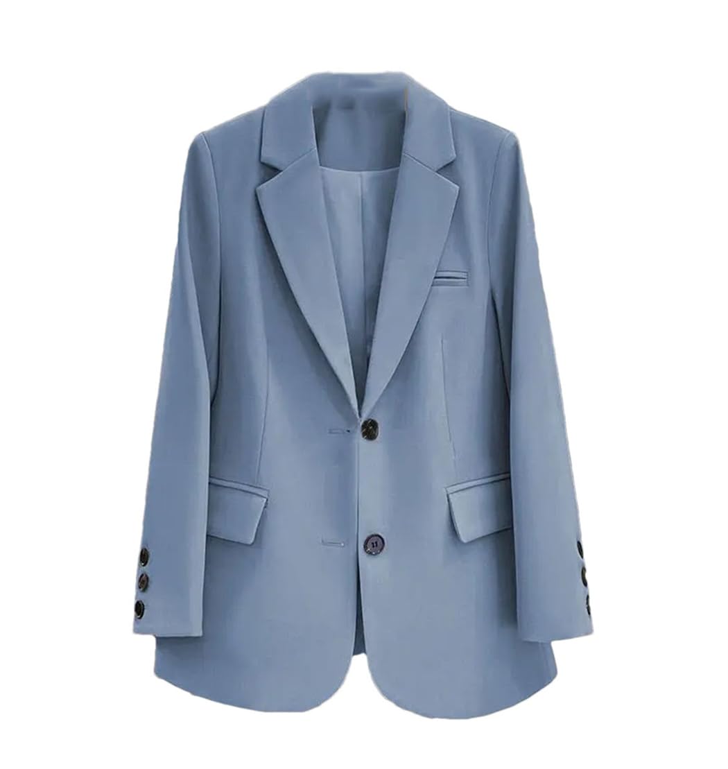 Blazers pour femme coupe oversize bleu solution look working - 7