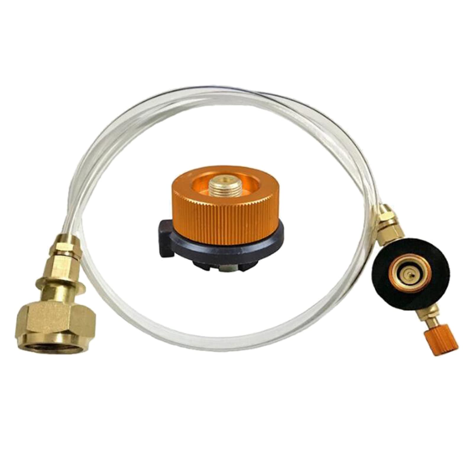 Adaptateur Recharge Propane Réchaud Camping - Convertisseur Bouteille Gaz -> Réservoir Plat - Compatible Europe