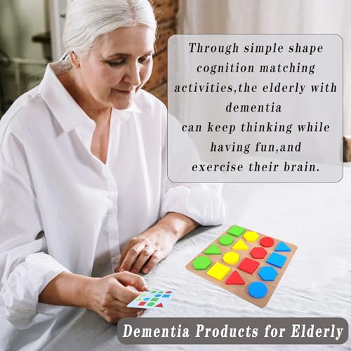 TieGokii Puzzles Gifts for Dementia,Alzheimers Activities & Memory Games for Seniors,Geometric Cognitive Products for Elderly - Image 5
