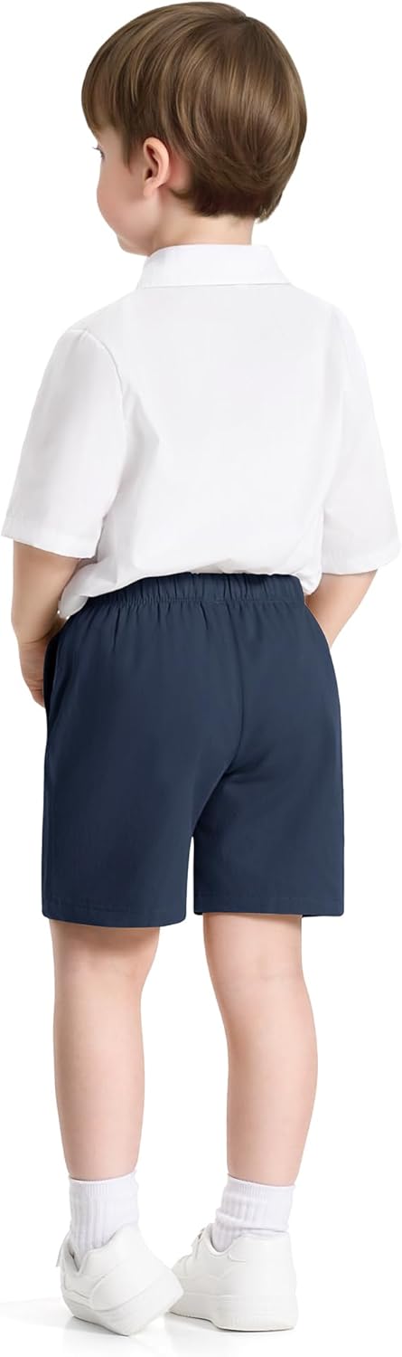 3 Pack Toddler Boys Shorts Baby Boy Summer Uniform Clothes Pull On Jogger Short Size 18M-5T - Image 7