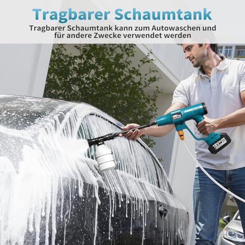 Akku-Druckreinigerpistole für Makita-18V-Akkus, Akku-Druckreiniger für Mobile Reinigung und Bewässerung (ohne Ladegerät und Akkus) 3