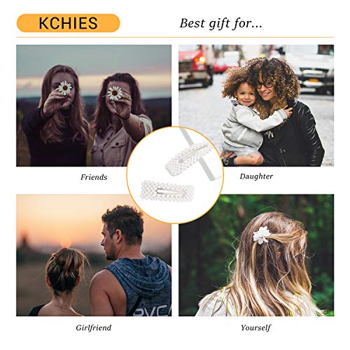 Pearls Hair Clips Silver Large Hair Barrettes For Women Bridal Bridesmaid Flower Girls Wedding Decorative Hair Pins Her Christmas Thanksgiving Valentines Mothers Day Birthday New Year Gift #TOP4