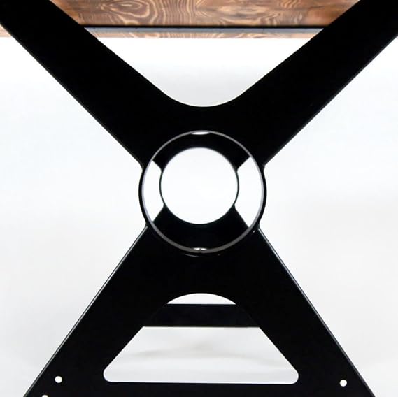 Doğal Ağaç Masif Kütük Masa 90cm x 200cm (Metal Ayak)