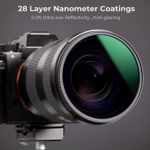 K&F Concept 82mm Circular Polarizers Filter Polarizing Filter 28 Multi-Layer Coated Super Slim High Definition CPL Lens Filter (Nano-X Series)