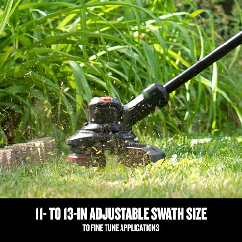 Image of CRAFTSMAN V20 RP Cordless String Trimmer and Lawn Edger Kit, Weed Wacker, Extended Run Time, Brushless High-Output Motor, 13 Inch Deck, 5.0Ah Battery & Charger Included (CMCST930P1)