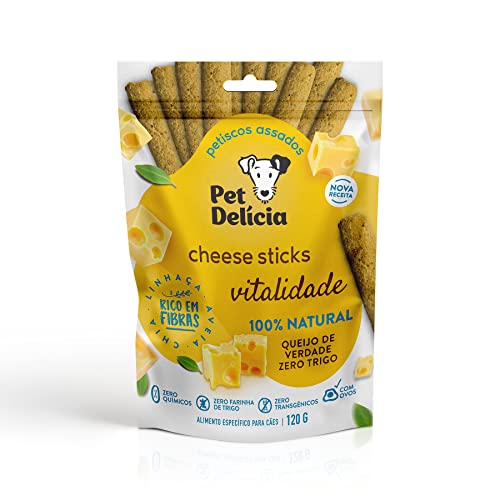 Pet Delícia Cheese Sticks com Prebióticos Amarelo 120 g