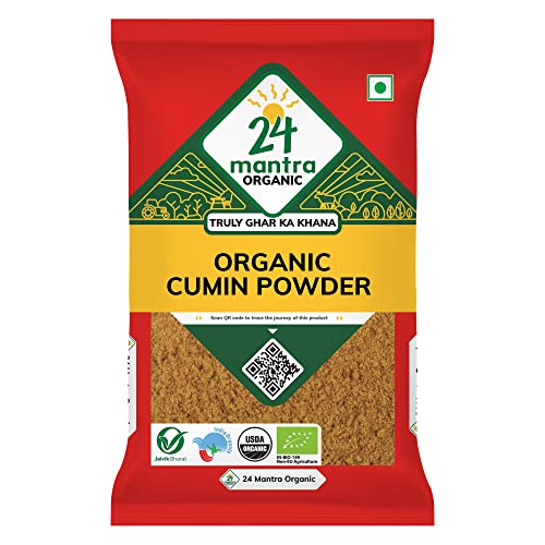 Image of 24 Mantra Organic Cumin Powder /Zeera Powder /Jeelakarra - 100gms | Pack of 2 | 100% Organic | Chemical Free & Pesticides Free | Unadulterated | Rich & Strong Flavour
