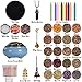 Witchcraft Supplies,Upgraded Wiccan Supplies and Tools for Altars Beginner,Dried Herbs for Witchcraft with Ceramic Incense Burner,Witch Herbs Kit for Spell,Wiccan Herbs Supplies