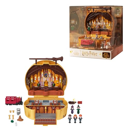 Polly Pocket Sammler-Spielset, Harry Potter-Schatulle mit 5 Puppen und 11...