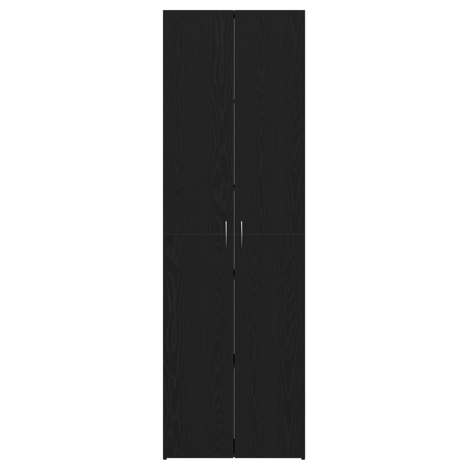 Rantry Moderne Büroschrank Schwarz Eichen-Optik Holzwerkstoff 60 x 32 x 190 cm - für effizientes Büro-Organisation Model3329298