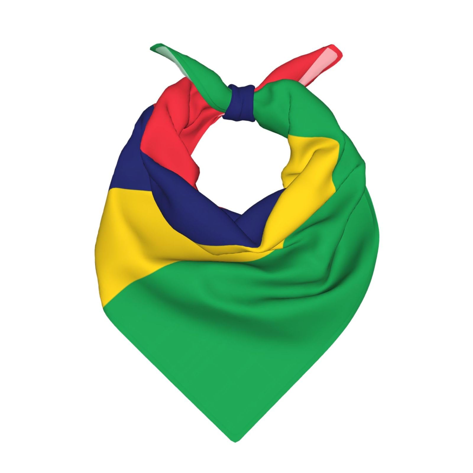 QAZWZML Flag of Mauritius Bandana, Polyester, Unisex Adult, 55x55cm