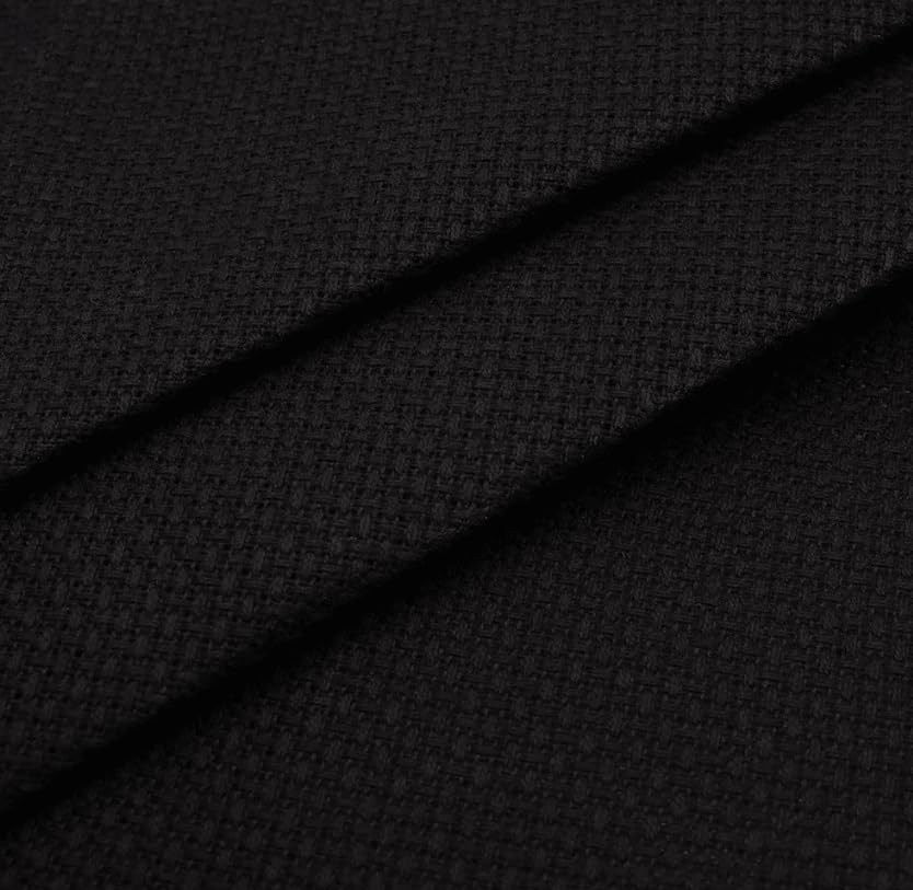 Image of Wizardi Stern-Aida 14 Count Black 3706 /720. Needlework Canvas, Cross-Stitch Fabric, Embroidery Cloth, Needlepoint Canvas. 100% Cotton. Precut Zweigart