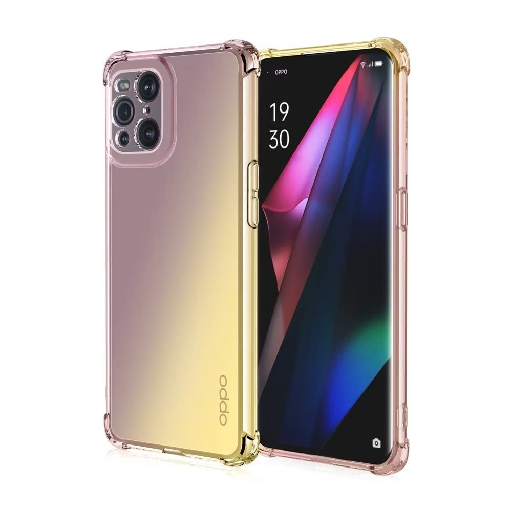 WILLIS Custodia Per Oppo A74 4G - Cover In Silicone TPU Sfumata Trasparente, Antiurto, Morbida, Colorata - 4