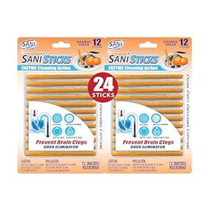 Sani Sticks Abflussreiniger und Deodorierer, 24 Stück