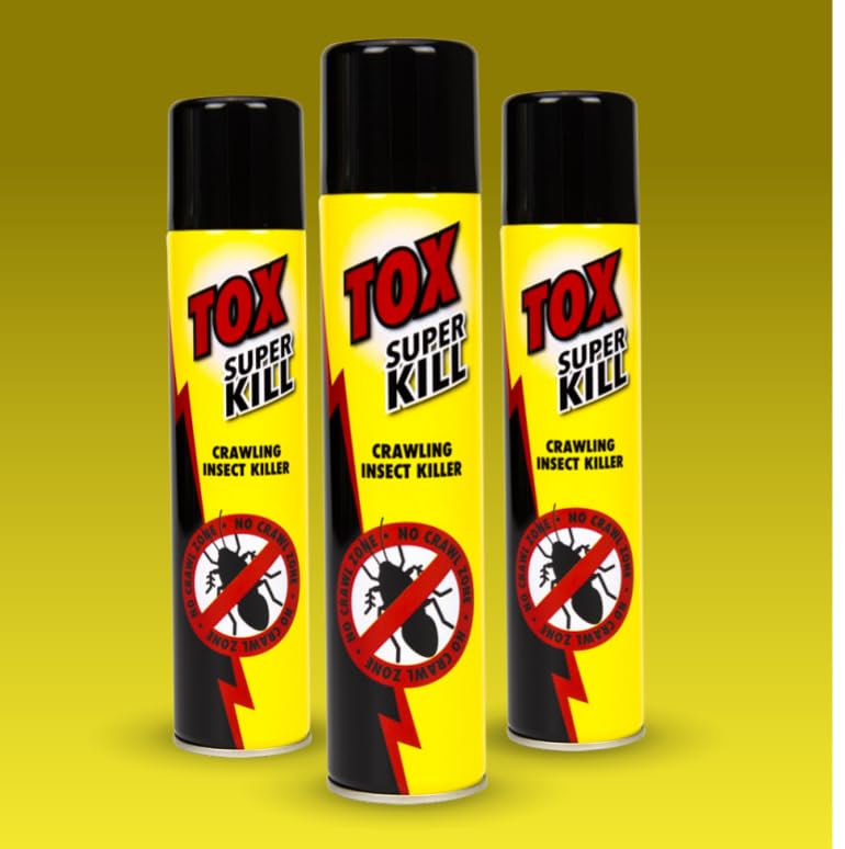 TOX Super Kill, Crawling Insect Killer, Fast Acting & Long Lasting