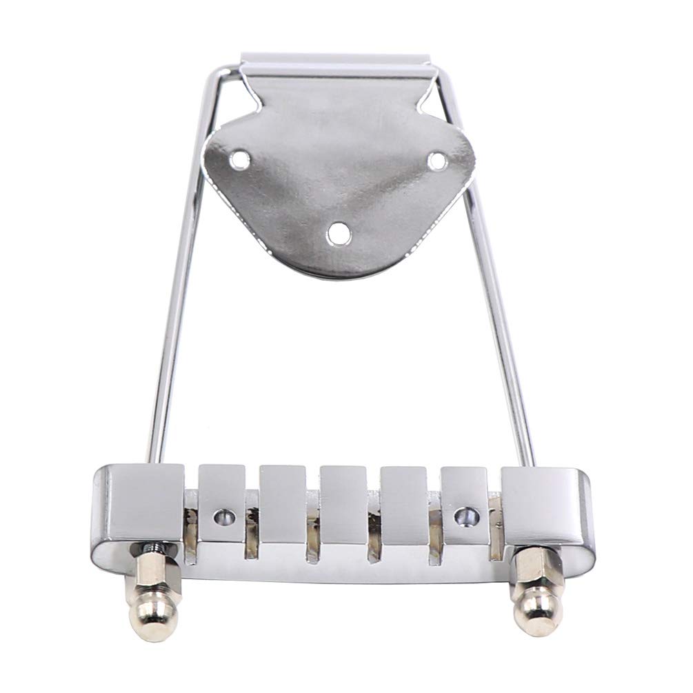 DISENS Archtop Jazz Guitar Trapeze Tailpiece Bridge for 6 String