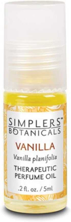 Living Flower Essences Simplers Botanicals Vanilla Perfume, 0.16 Fluid Ounce