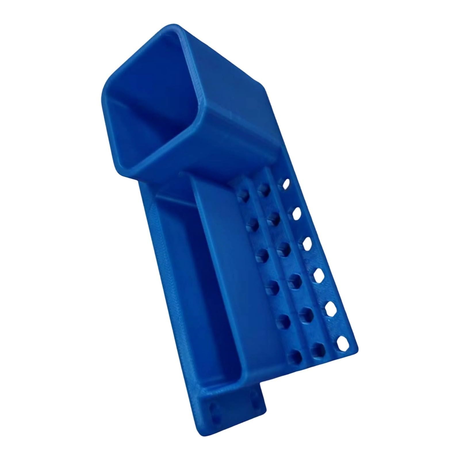 Tsophreniq Blue Wall Mount Tool Holder With Bit Holes, 14Cm/5.51In 3D Printed Rack For Workshop, Shelf And Project Storage Area Driver Bit Rack Work Table Organizer