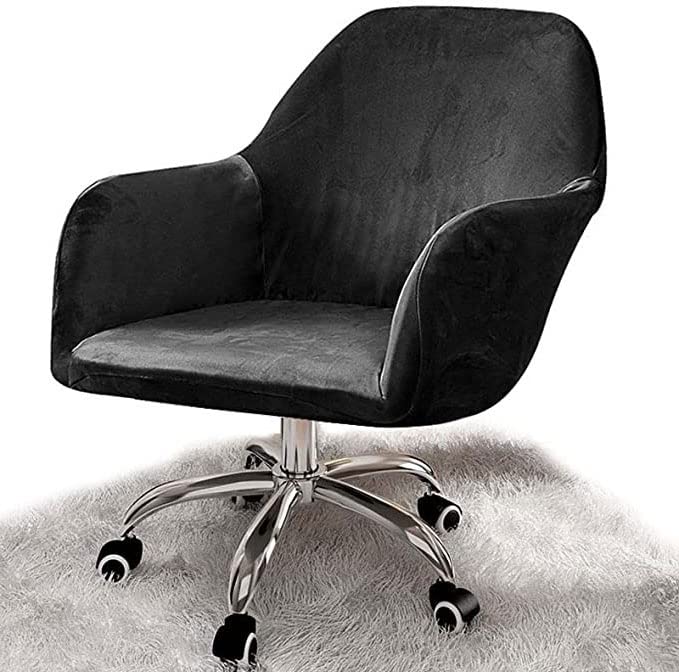 uyeoco Stretch Armchair Cover Thicken Swivel Computer Chair Cover 1/2/4Chair Slipcover, Wingback Chair Covers Furniture Protector High Stretch Arm Slipcovers (Color : B, Size : 2pcs)
