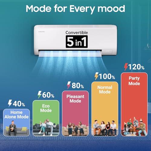 Image of Samsung 1.5 Ton 5 Star AI Inverter Smart Split AC (WiFi, Energy Saving, Voice Control, Powerful Cooling, Copper, Digital Inverter, 4 Way swing, 5 Step Convertible, BESPOKE AI AR50F19D15HNNA)