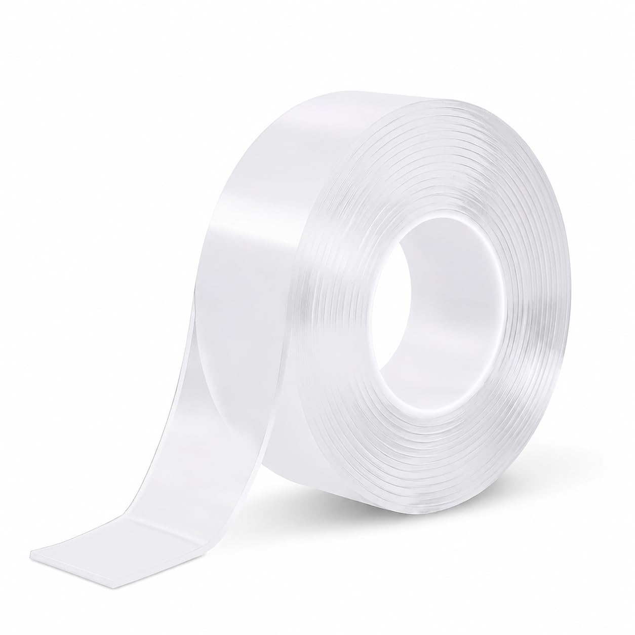 Heavy Duty Waterproof Double Sided Tape, Removable Reusable Multipurpose Clear Adhesive Extra Strong for Carpet Mats/Photos Frames/Craft Wall Mounting (3m*2cm*1mm)
