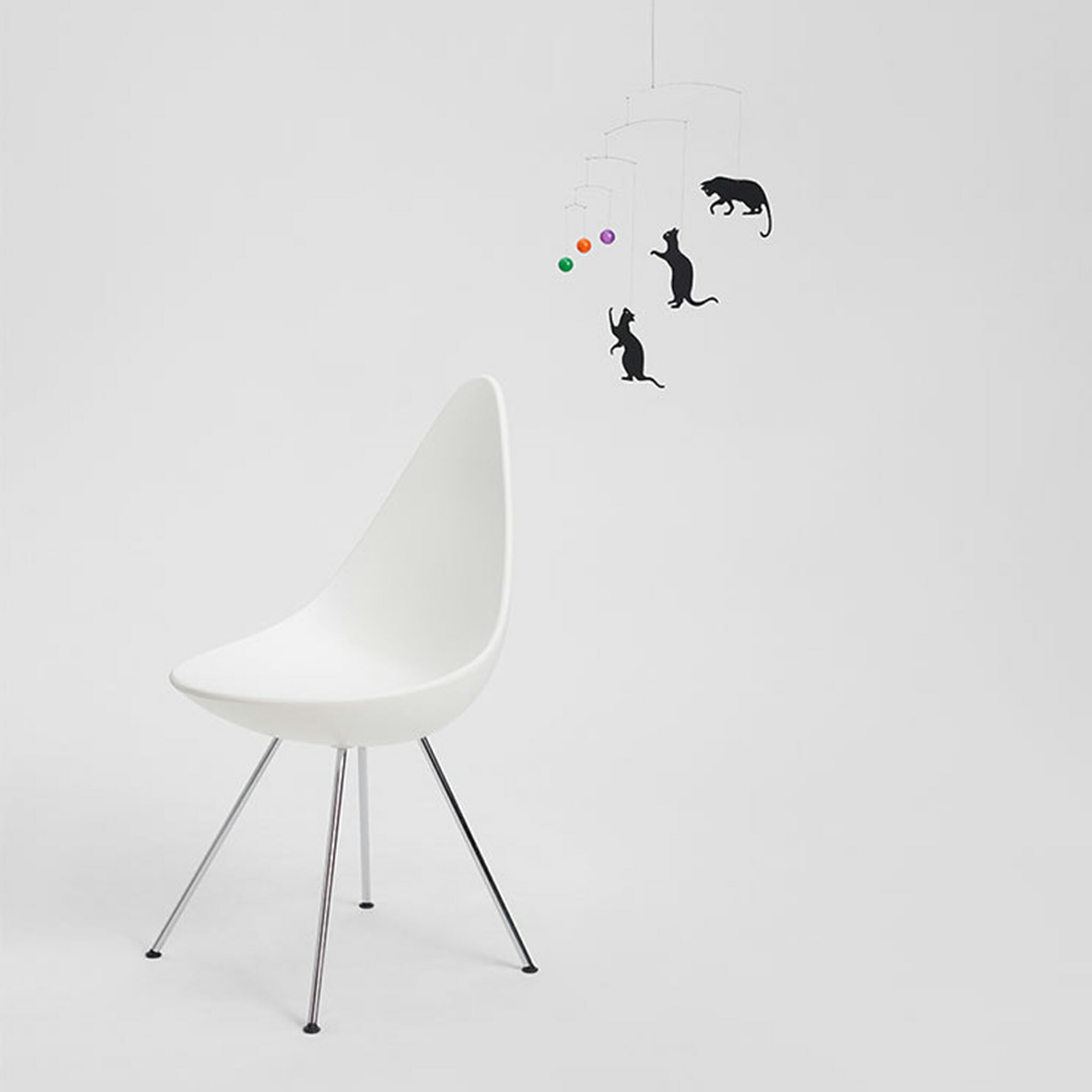 Flensted Mobiles Feline Black, Green, red, Blue 50x45cm