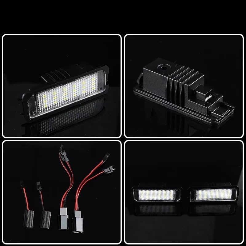 Luz de matrícula para Macan 95B 2014-2020 pack de 2 piezas LED traseras 5