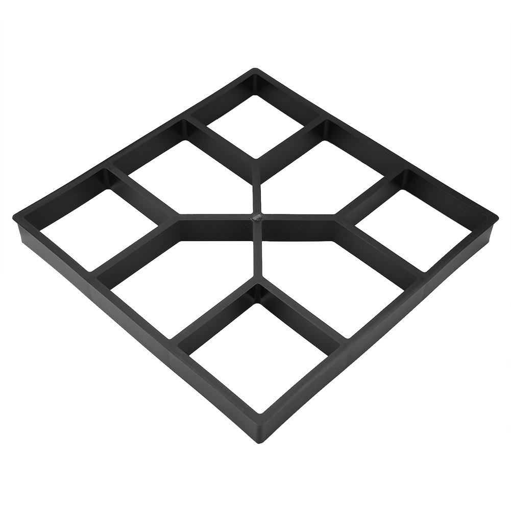 Molde para pavimentación de jardín con forma de adoquines de plástico DIY para hormigón y piedra 40 x 40 cm