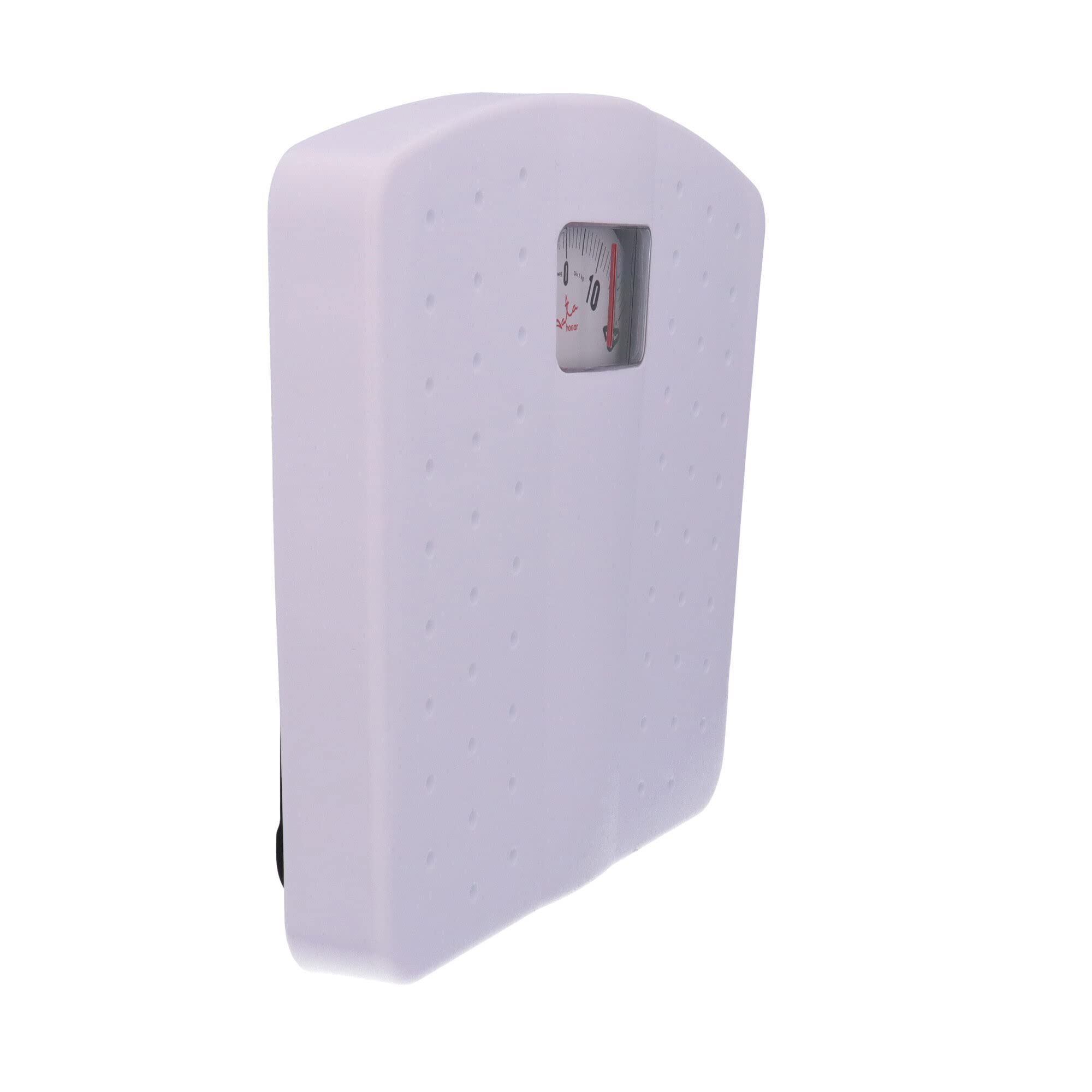 Jata 70 - Báscula de Baño Mecánica, Gran Tamaño, Base de gran resistencia, Números extra grandes, Control manual de ajuste, Antideslizante, Blanco
