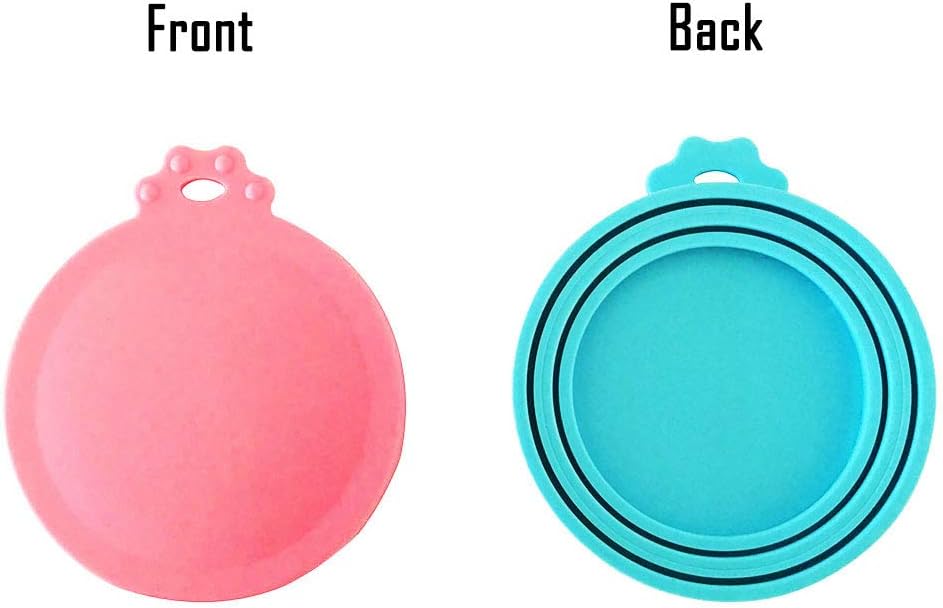 DYBEN Pet Can Covers/Dog Cat Food Can Lids/5 Pack/Universal BPA Free/Silicone Pet Food Can Lids Covers/Fits Most Standard Size Dog and Cat Can Tops for Pet Food Storage : Pet Supplies