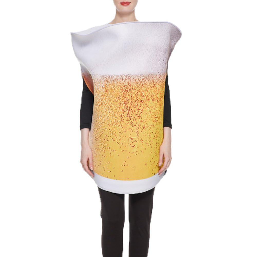 Costume de bouteille de bière adulte humoristique pour Halloween