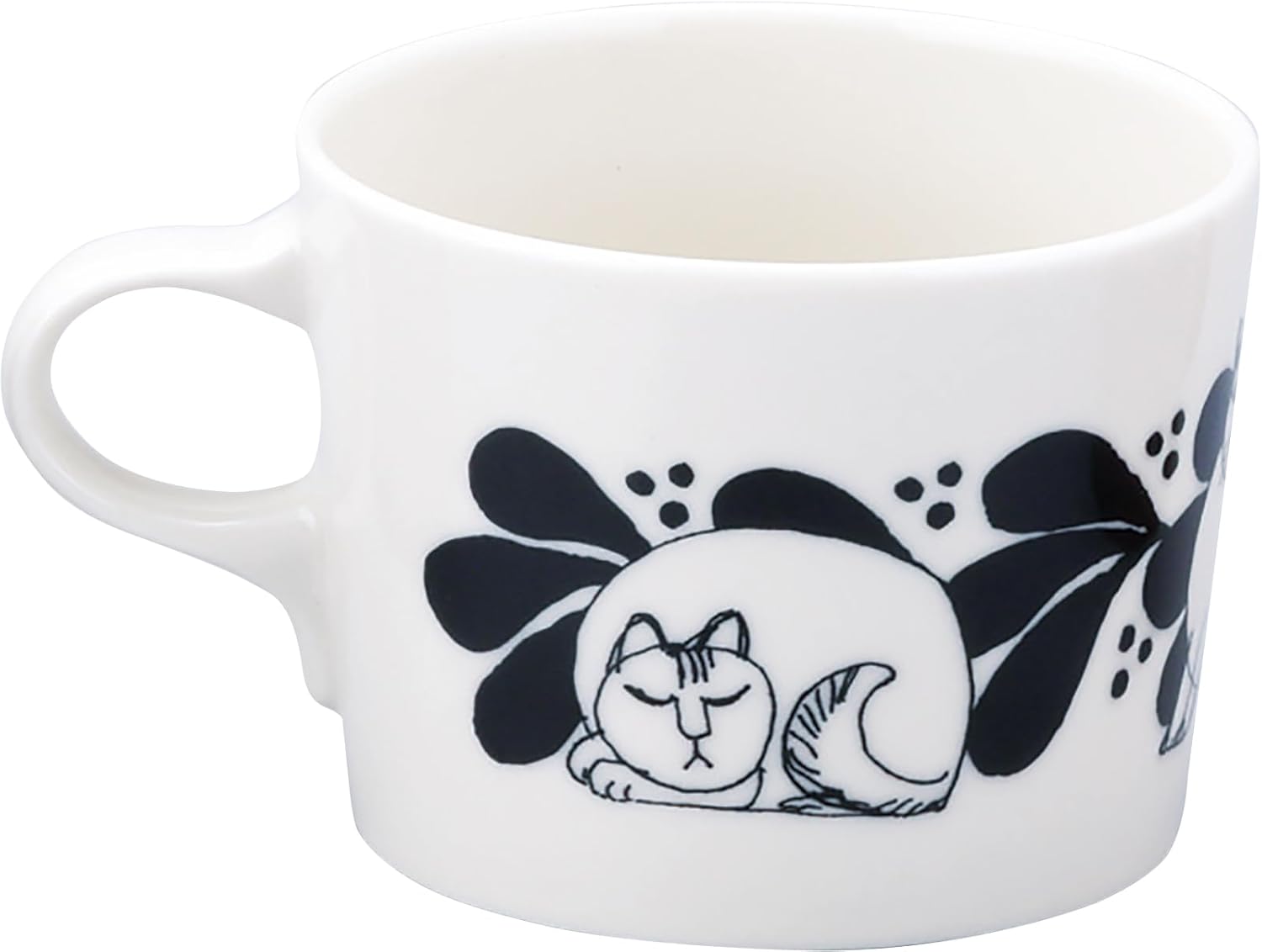 Lisa Larson LL162-11H Sketch Cats, Sketch Cats, Sketch Cats, Stickers, Mug, Approx. 10.1 fl oz (300 ml), Lisa's Sketch Series, Miscellaneous Goods, Scandinavian Tableware, Microwave Safe, Dishwasher