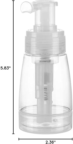 Miniatura 10 de Aethland Botella pulverizadora en polvo para champú seco, 2 botellas de aplicación de talco y polvo, aplicador de fibra capilar recargable para