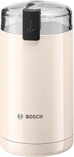 Bosch Kaffeemühle TSM6A017C, Edelstahl-Schlagmesser, Sicherheitsfunktion, 180 W, 75g Bohnenbehälter, elektrisch, creme