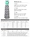 Zattcas Womens Summer Contrast Sleeveless Tank Top Floral Print Maxi Dress Mint Black Small