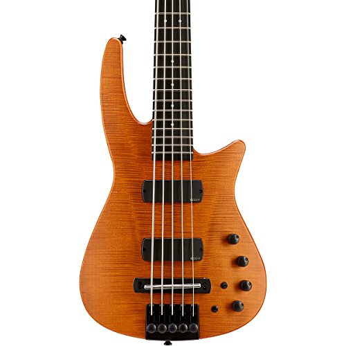 NS Design 5 String Bass Guitar, Right Handed, Amber Satin (CR5BGAMS)
